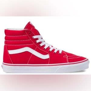 Vans Women High-Top Sk8-Hi Racing Red Shoes